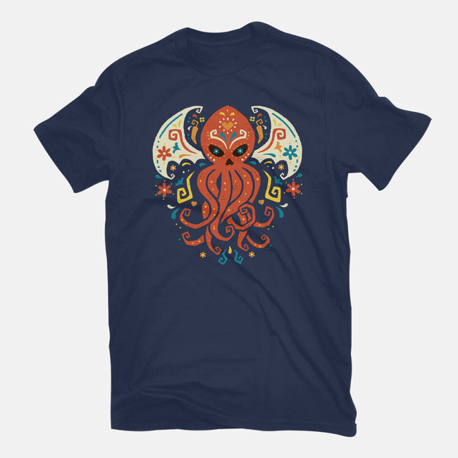 El Dia Del Cthulhu-Mens-Basic-Tee-Wenceslao A Romero