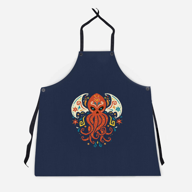 El Dia Del Cthulhu-Unisex-Kitchen-Apron-Wenceslao A Romero