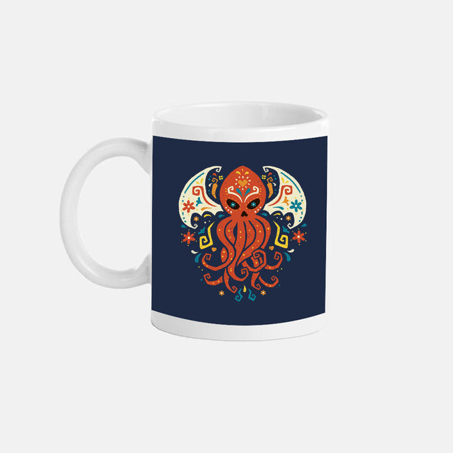 El Dia Del Cthulhu-None-Mug-Drinkware-Wenceslao A Romero