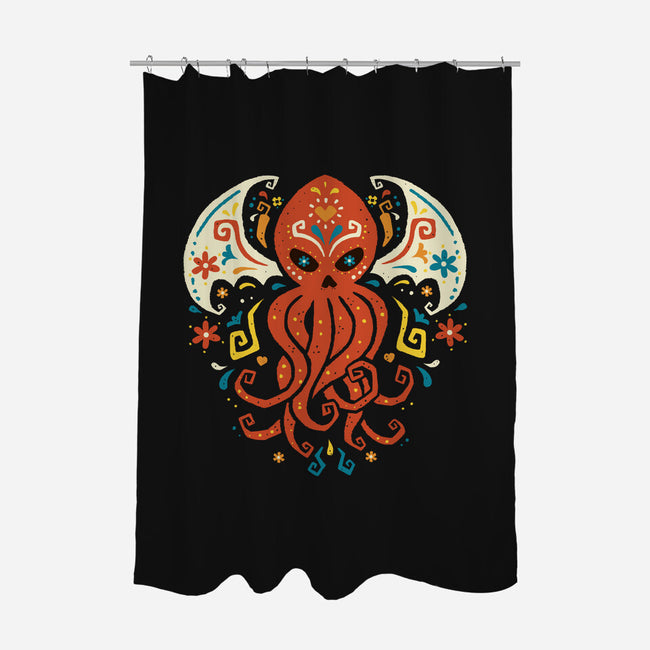 El Dia Del Cthulhu-None-Polyester-Shower Curtain-Wenceslao A Romero