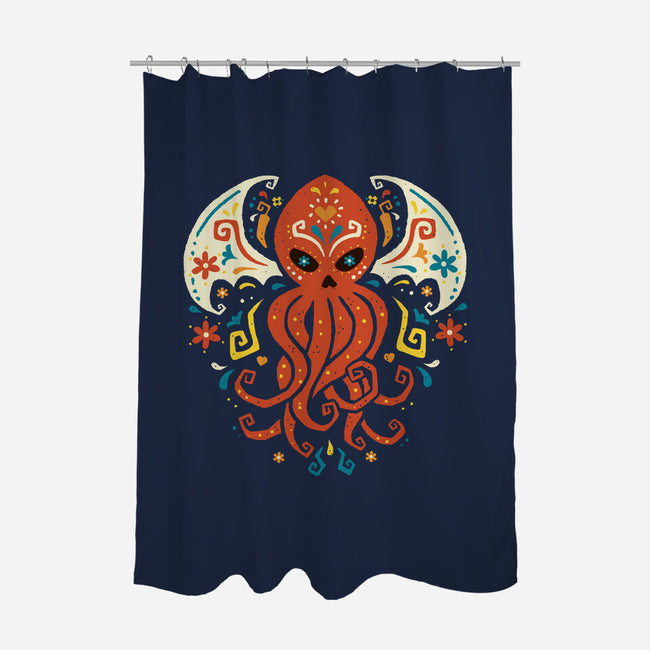 El Dia Del Cthulhu-None-Polyester-Shower Curtain-Wenceslao A Romero