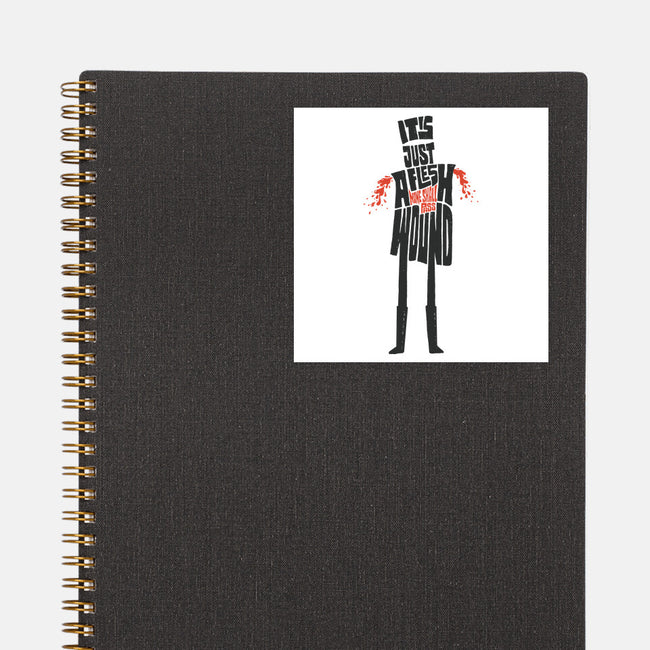 Tis But A Scratch-None-Glossy-Sticker-Wenceslao A Romero