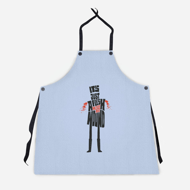 Tis But A Scratch-Unisex-Kitchen-Apron-Wenceslao A Romero