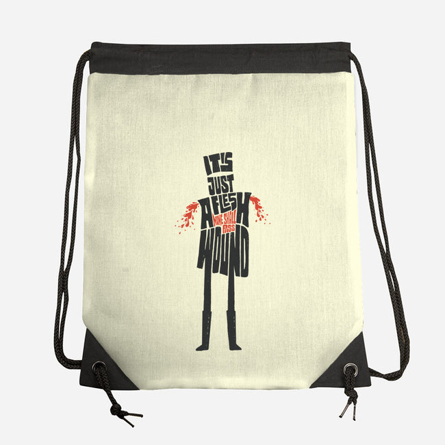 Tis But A Scratch-None-Drawstring-Bag-Wenceslao A Romero