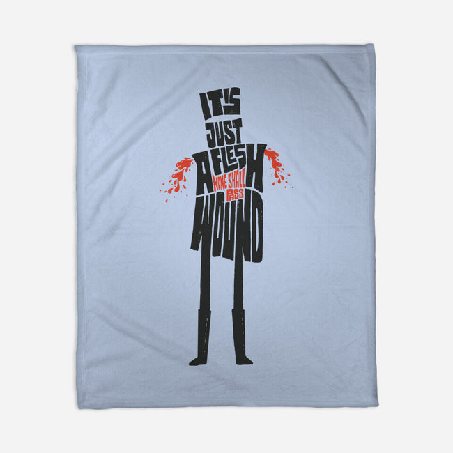 Tis But A Scratch-None-Fleece-Blanket-Wenceslao A Romero