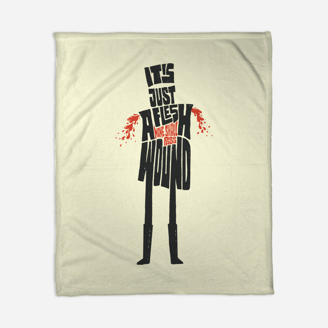 Tis But A Scratch-None-Fleece-Blanket-Wenceslao A Romero