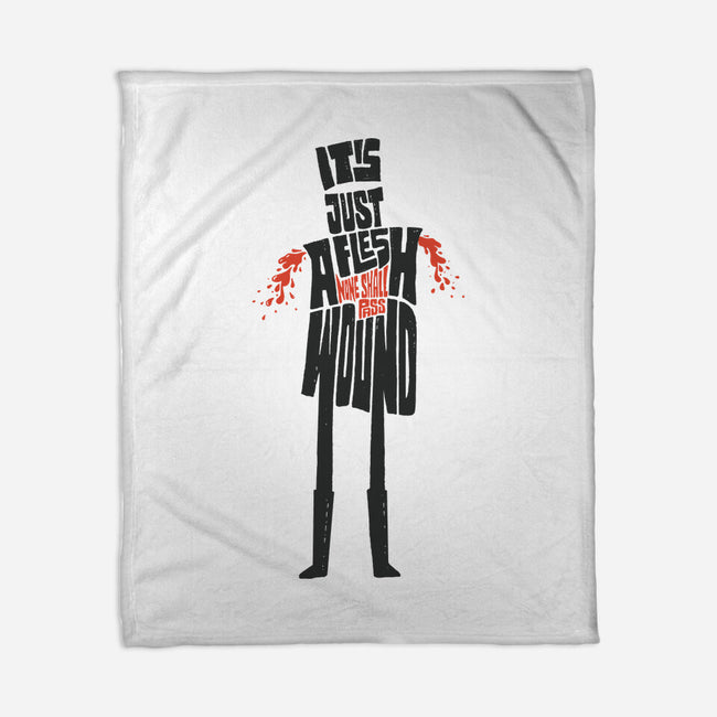 Tis But A Scratch-None-Fleece-Blanket-Wenceslao A Romero