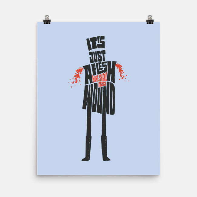 Tis But A Scratch-None-Matte-Poster-Wenceslao A Romero