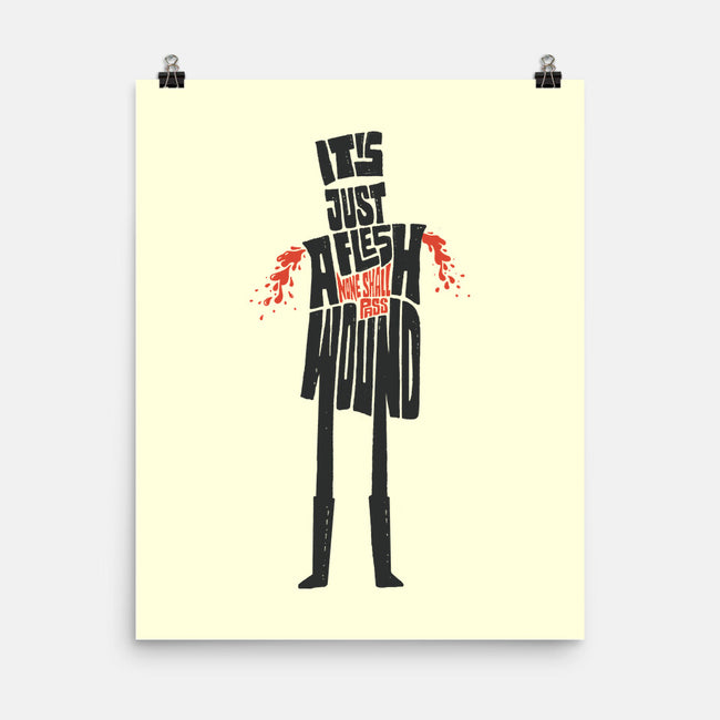 Tis But A Scratch-None-Matte-Poster-Wenceslao A Romero
