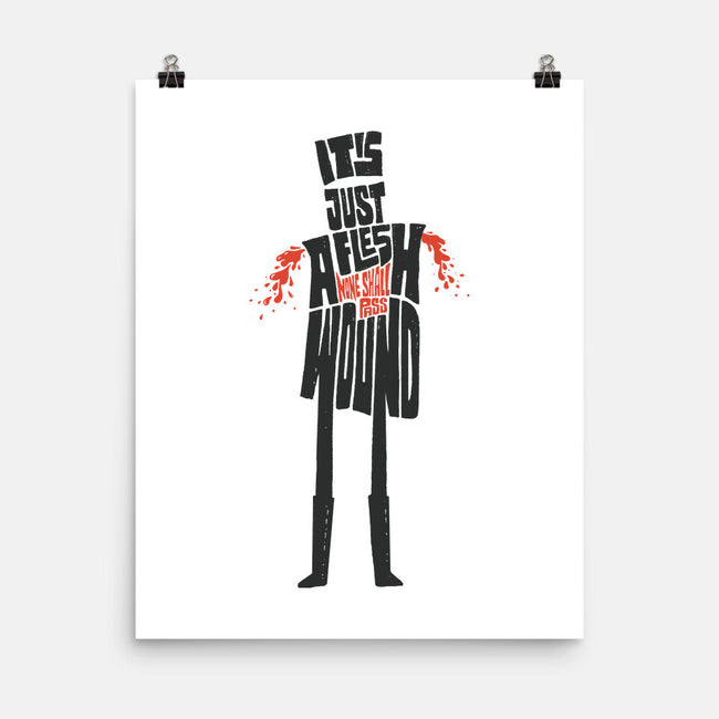Tis But A Scratch-None-Matte-Poster-Wenceslao A Romero
