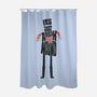 Tis But A Scratch-None-Polyester-Shower Curtain-Wenceslao A Romero