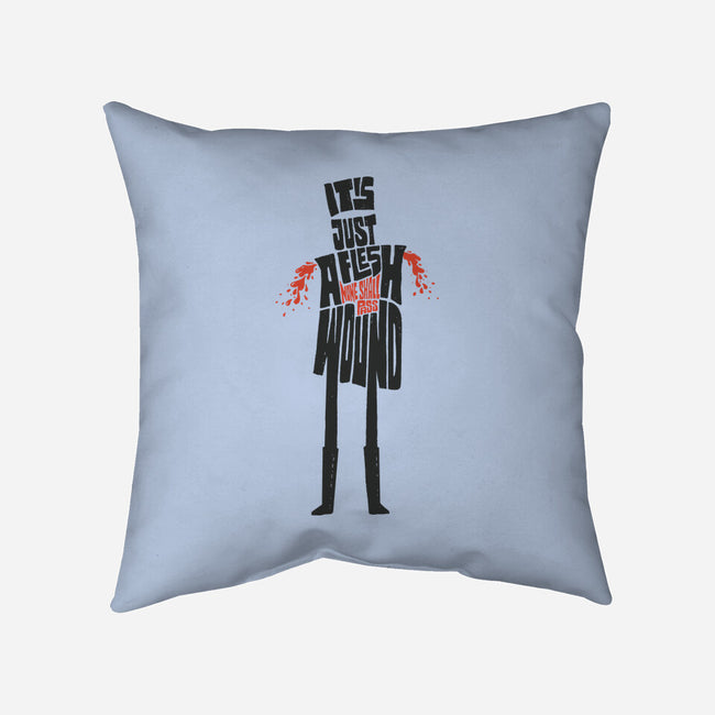 Tis But A Scratch-None-Removable Cover w Insert-Throw Pillow-Wenceslao A Romero
