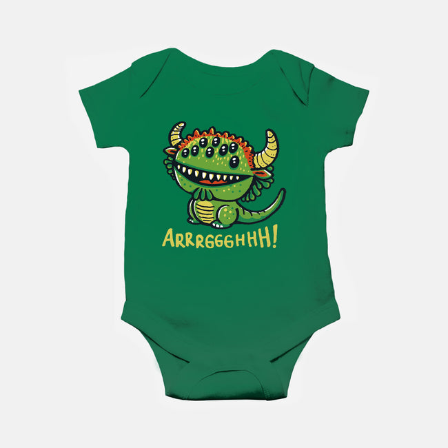 The Cute Black Beast Of Arrrggghhh-Baby-Basic-Onesie-Wenceslao A Romero