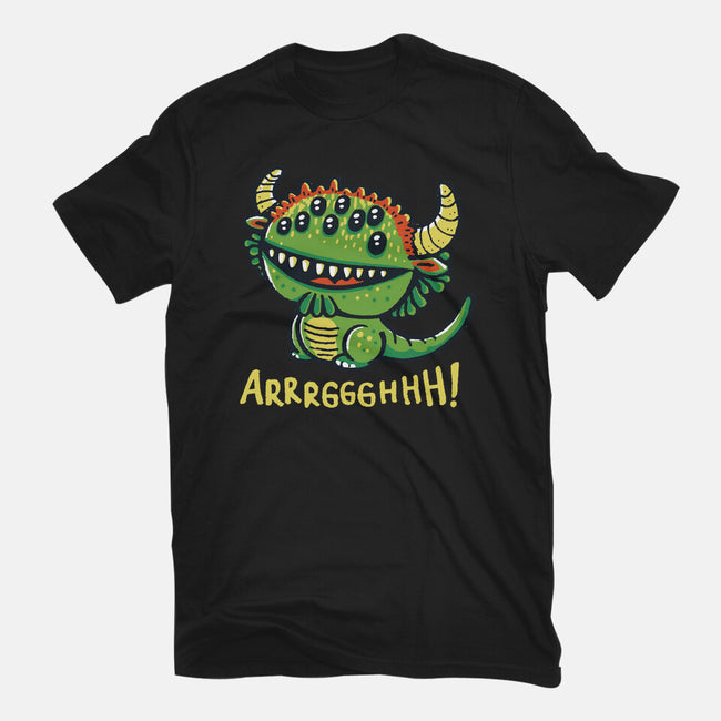 The Cute Black Beast Of Arrrggghhh-Mens-Heavyweight-Tee-Wenceslao A Romero