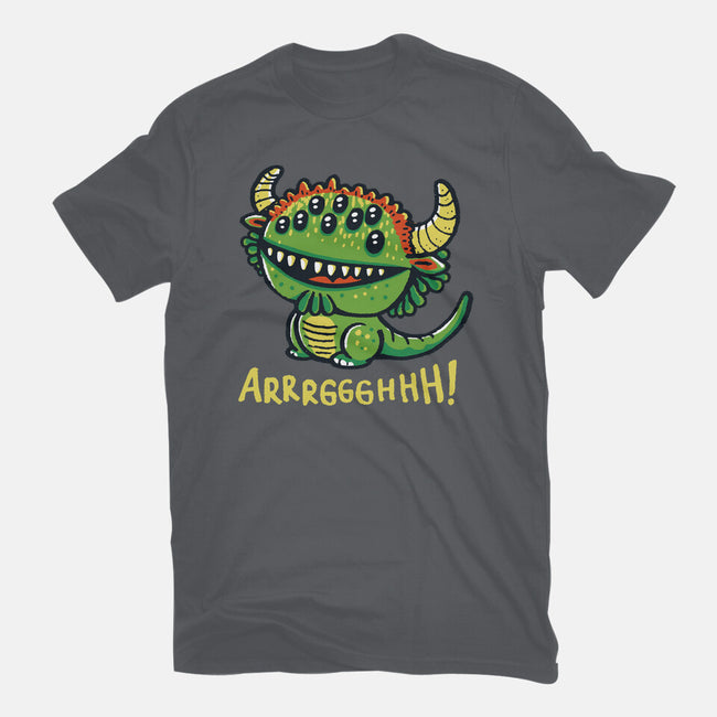 The Cute Black Beast Of Arrrggghhh-Mens-Heavyweight-Tee-Wenceslao A Romero