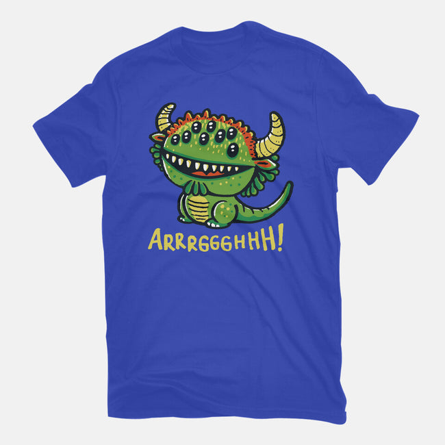 The Cute Black Beast Of Arrrggghhh-Womens-Basic-Tee-Wenceslao A Romero