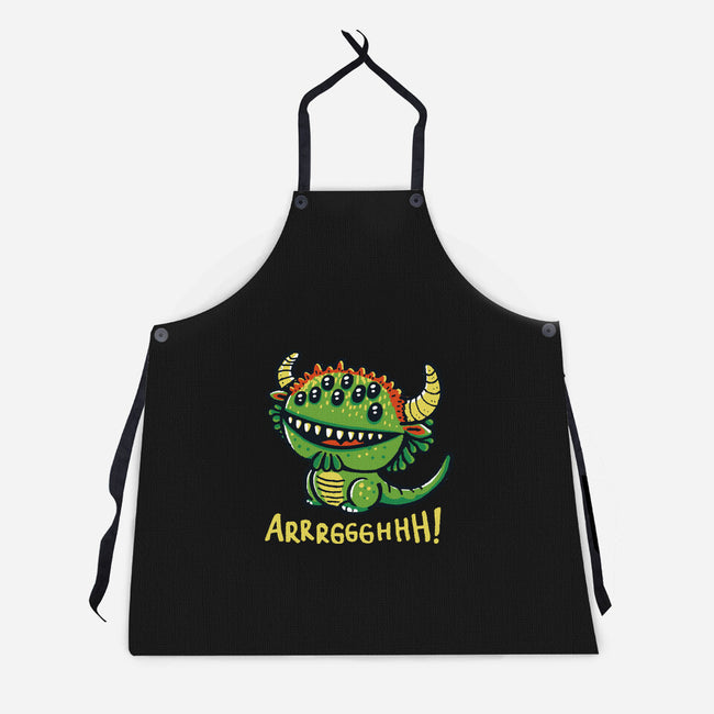 The Cute Black Beast Of Arrrggghhh-Unisex-Kitchen-Apron-Wenceslao A Romero