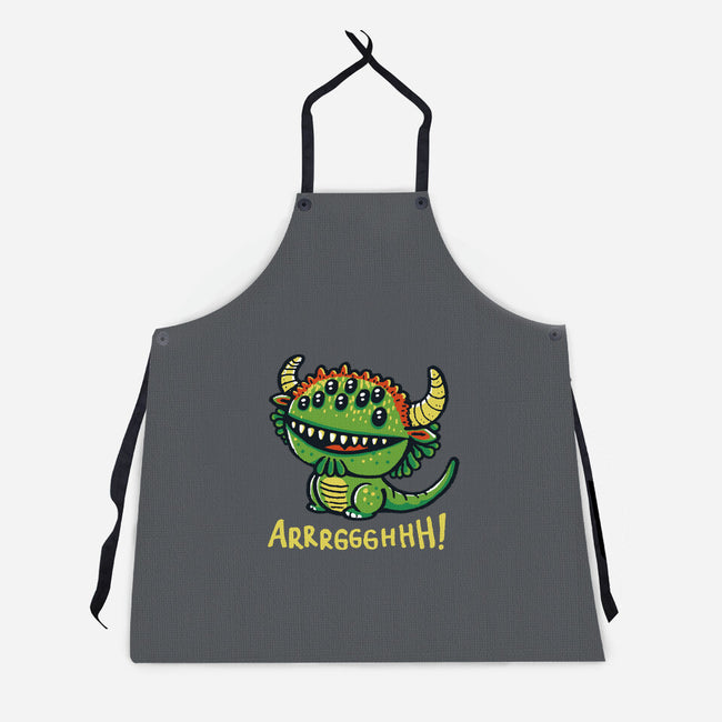The Cute Black Beast Of Arrrggghhh-Unisex-Kitchen-Apron-Wenceslao A Romero