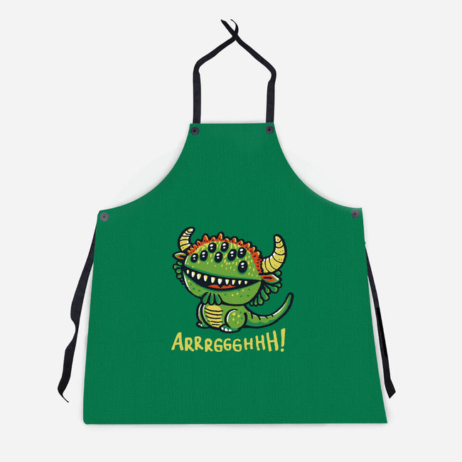 The Cute Black Beast Of Arrrggghhh-Unisex-Kitchen-Apron-Wenceslao A Romero