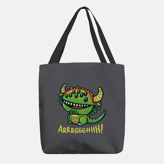 The Cute Black Beast Of Arrrggghhh-None-Basic Tote-Bag-Wenceslao A Romero