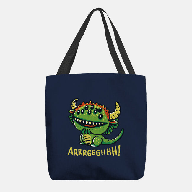 The Cute Black Beast Of Arrrggghhh-None-Basic Tote-Bag-Wenceslao A Romero