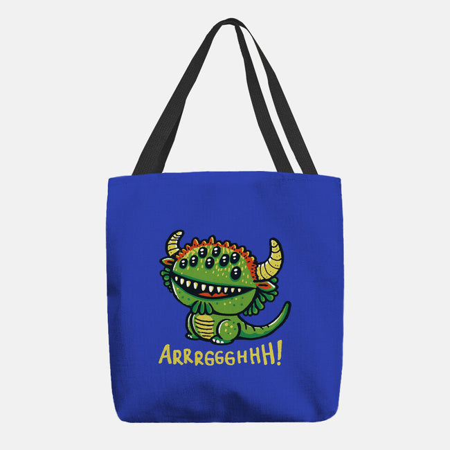 The Cute Black Beast Of Arrrggghhh-None-Basic Tote-Bag-Wenceslao A Romero