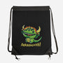 The Cute Black Beast Of Arrrggghhh-None-Drawstring-Bag-Wenceslao A Romero