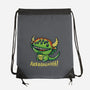 The Cute Black Beast Of Arrrggghhh-None-Drawstring-Bag-Wenceslao A Romero