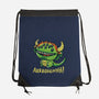 The Cute Black Beast Of Arrrggghhh-None-Drawstring-Bag-Wenceslao A Romero