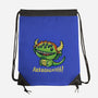 The Cute Black Beast Of Arrrggghhh-None-Drawstring-Bag-Wenceslao A Romero