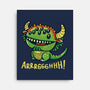 The Cute Black Beast Of Arrrggghhh-None-Stretched-Canvas-Wenceslao A Romero