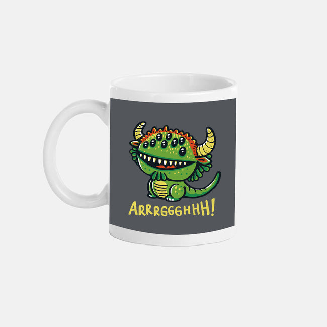 The Cute Black Beast Of Arrrggghhh-None-Mug-Drinkware-Wenceslao A Romero