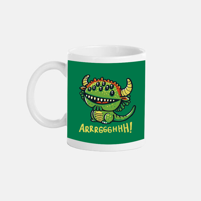 The Cute Black Beast Of Arrrggghhh-None-Mug-Drinkware-Wenceslao A Romero