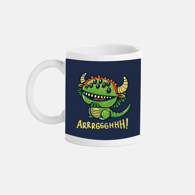 The Cute Black Beast Of Arrrggghhh-None-Mug-Drinkware-Wenceslao A Romero