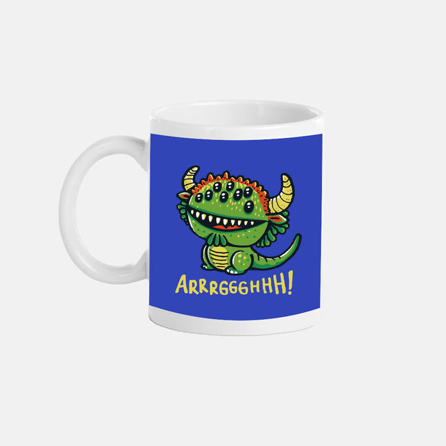 The Cute Black Beast Of Arrrggghhh-None-Mug-Drinkware-Wenceslao A Romero