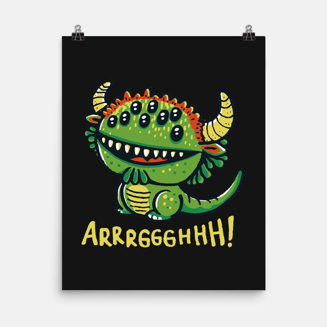 The Cute Black Beast Of Arrrggghhh-None-Matte-Poster-Wenceslao A Romero