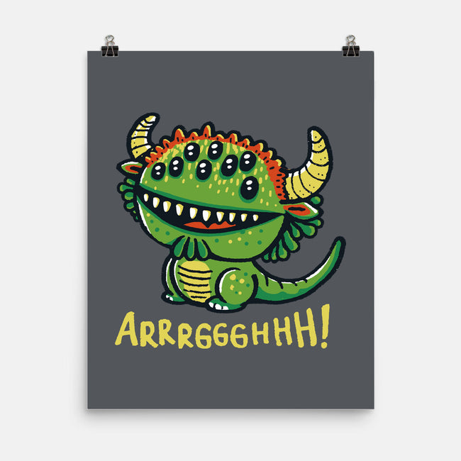 The Cute Black Beast Of Arrrggghhh-None-Matte-Poster-Wenceslao A Romero