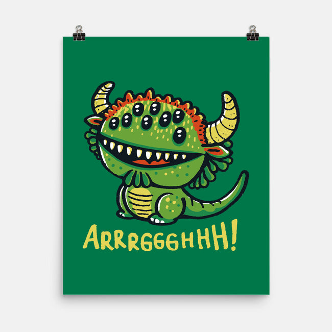 The Cute Black Beast Of Arrrggghhh-None-Matte-Poster-Wenceslao A Romero