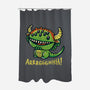 The Cute Black Beast Of Arrrggghhh-None-Polyester-Shower Curtain-Wenceslao A Romero