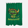 The Cute Black Beast Of Arrrggghhh-None-Polyester-Shower Curtain-Wenceslao A Romero