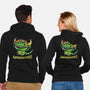 The Cute Black Beast Of Arrrggghhh-Unisex-Zip-Up-Sweatshirt-Wenceslao A Romero