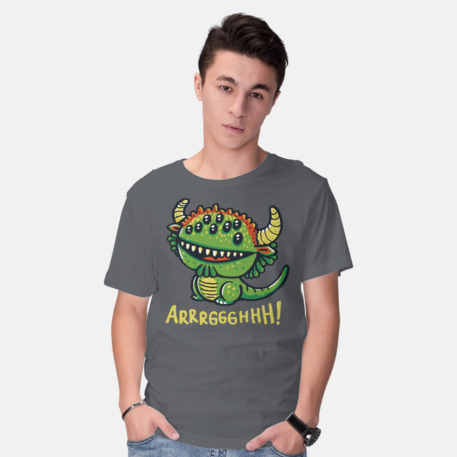 The Cute Black Beast Of Arrrggghhh-Mens-Basic-Tee-Wenceslao A Romero