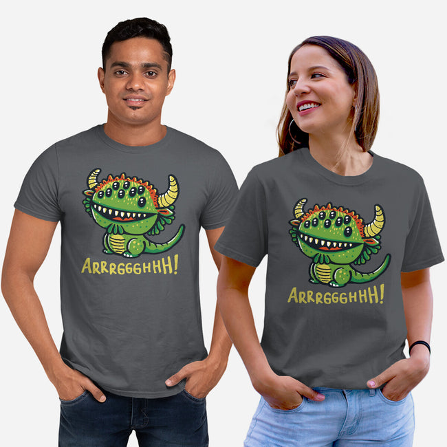 The Cute Black Beast Of Arrrggghhh-Unisex-Basic-Tee-Wenceslao A Romero