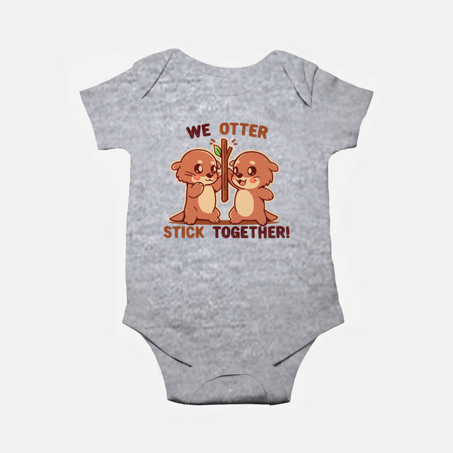 We Otter Stick Together-Baby-Basic-Onesie-TechraNova