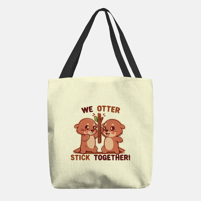 We Otter Stick Together-None-Basic Tote-Bag-TechraNova