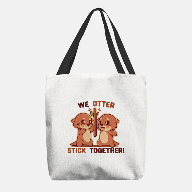 We Otter Stick Together-None-Basic Tote-Bag-TechraNova