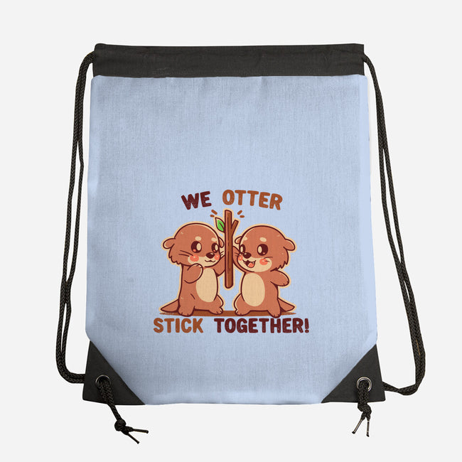 We Otter Stick Together-None-Drawstring-Bag-TechraNova