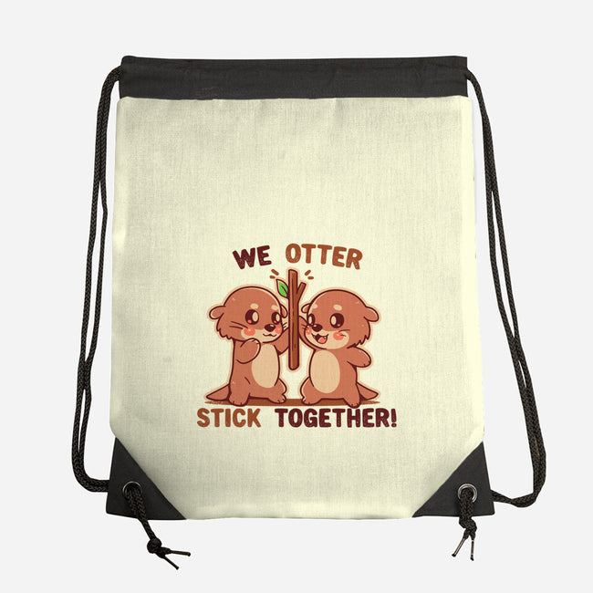 We Otter Stick Together-None-Drawstring-Bag-TechraNova