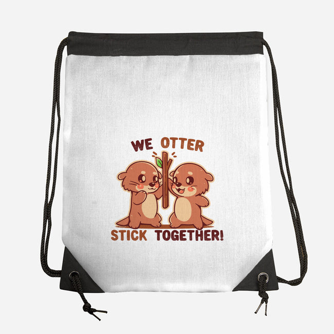 We Otter Stick Together-None-Drawstring-Bag-TechraNova