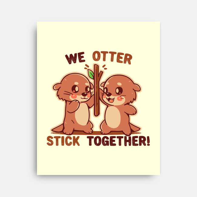 We Otter Stick Together-None-Stretched-Canvas-TechraNova